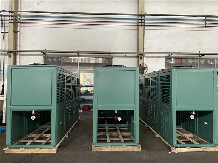 4-Fan V-Type Cabinet Condenser | High-Efficiency Air-Cooled Unit For Industrial Refrigeration factory